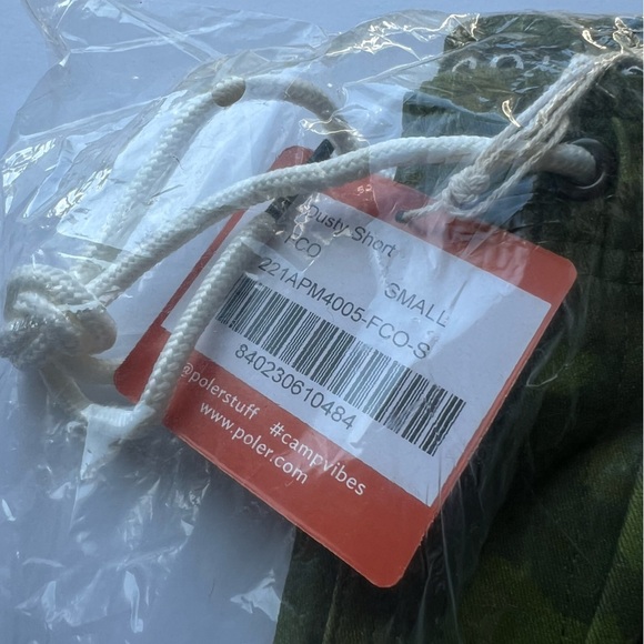 POLER STUFF Shorts Dusty Style Camo Green Mens Size Small Camp Vibes - Picture 12 of 15